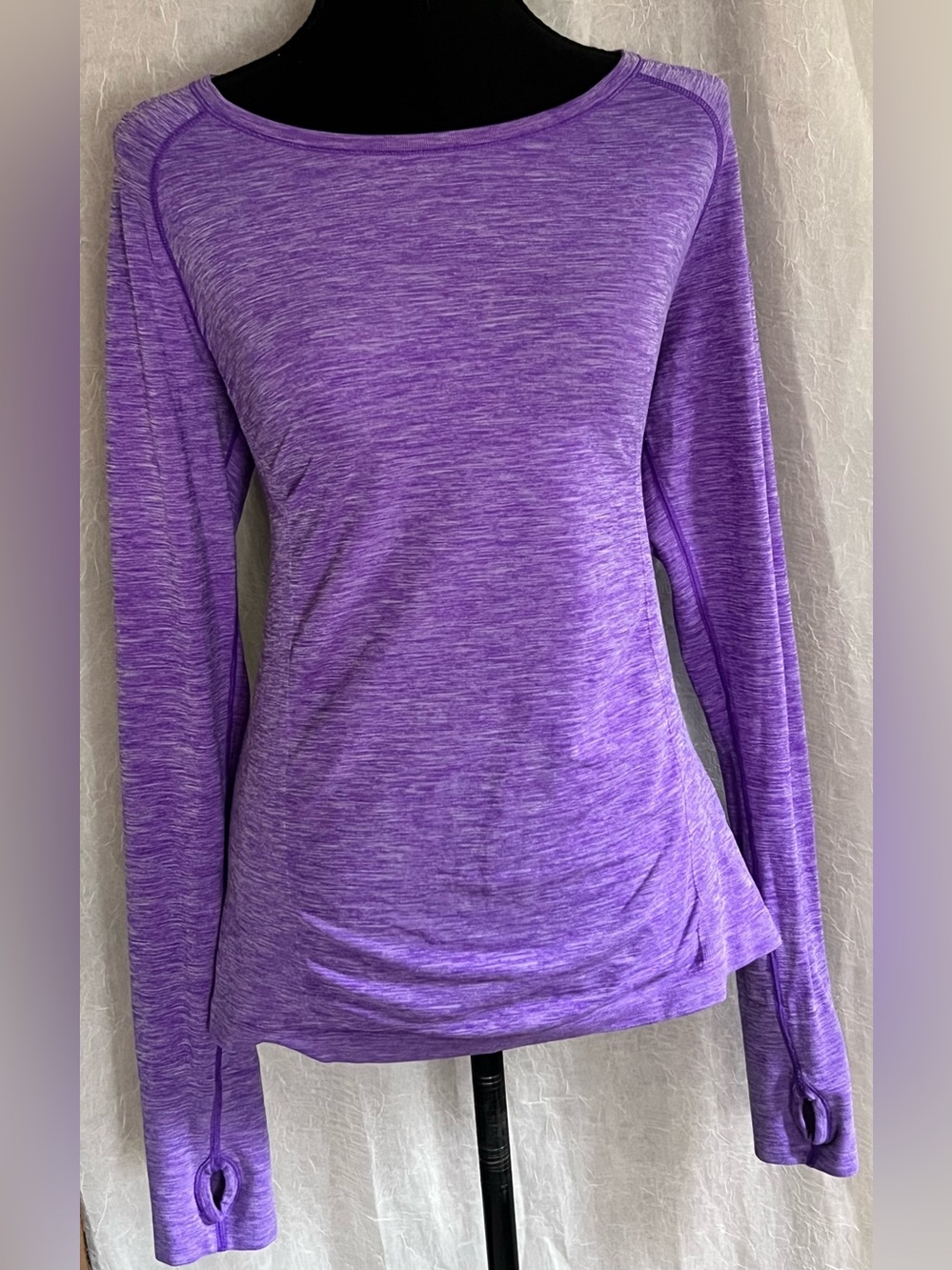 Victoria's Secret Heathered Purple Long Sleeve Athletic top